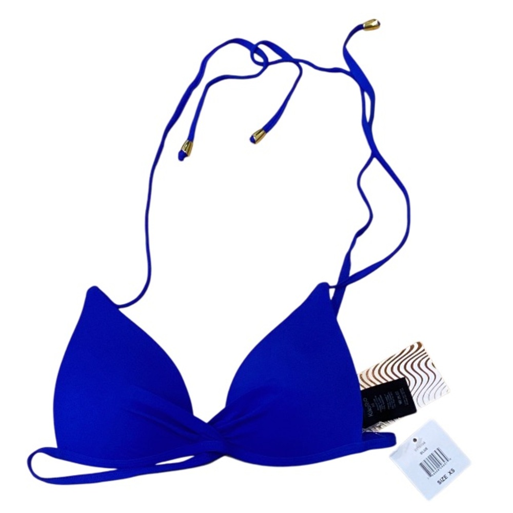 KIKI RIO Royal Blue Bikini Top Size XS  NWT